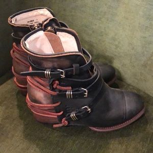 Freebird String and buckle boots